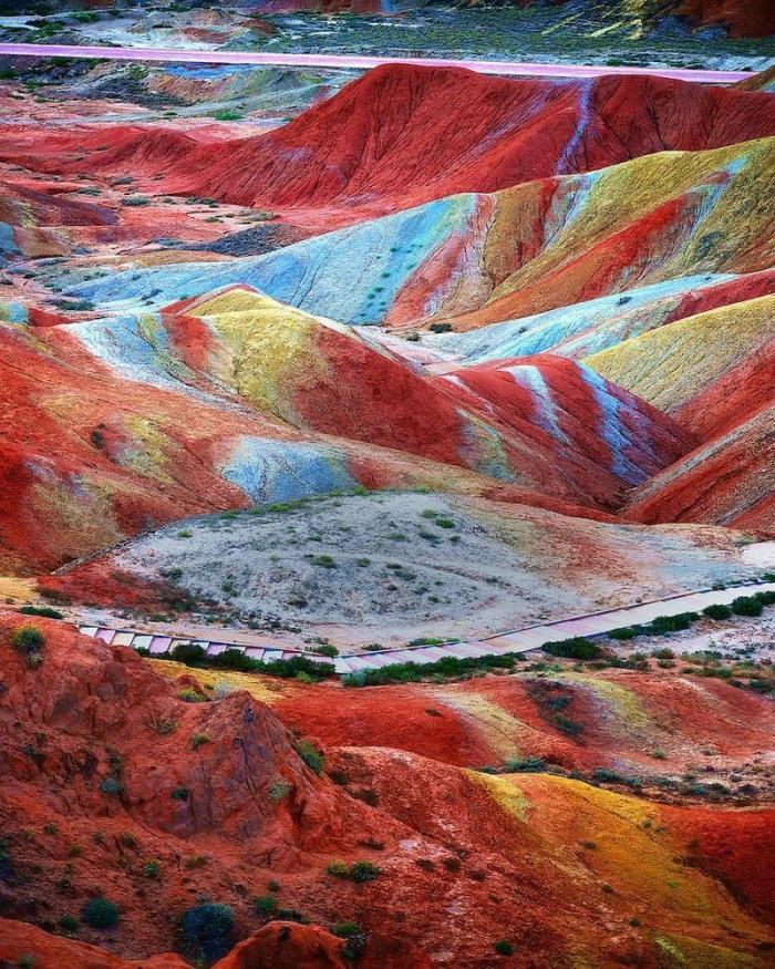 Parque Geológico Zhangye Danxia: montañas de colores en China (FOTOS)