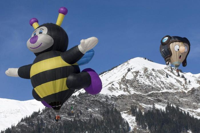 9 fotos espectaculares de globos aerostáticos en los Alpes (FOTOS)