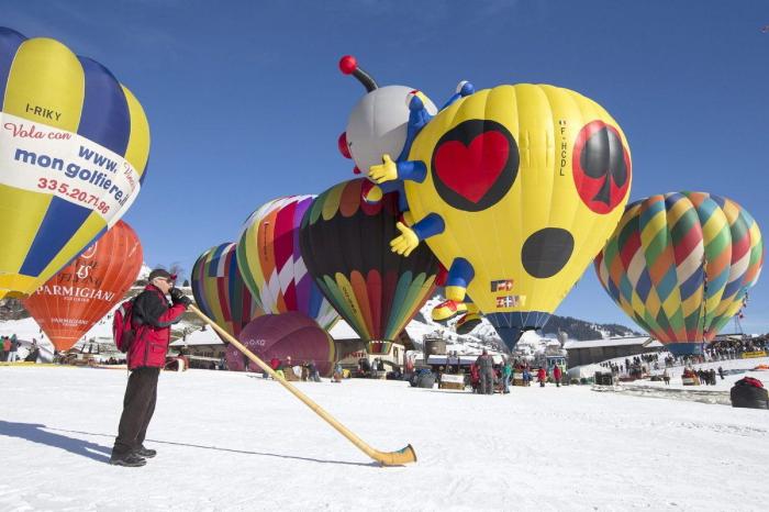 9 fotos espectaculares de globos aerostáticos en los Alpes (FOTOS)