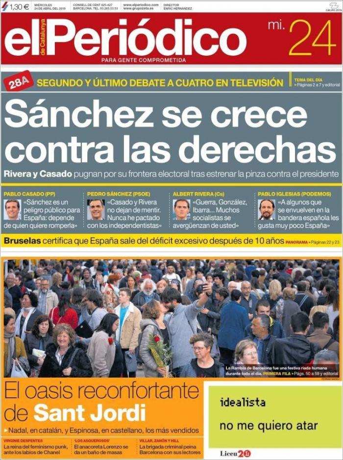 La bronca entre la derecha en el debate de Atresmedia copa las portadas de la prensa nacional