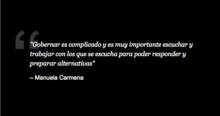 11 frases de Manuela Carmena en 'Un tiempo nuevo'