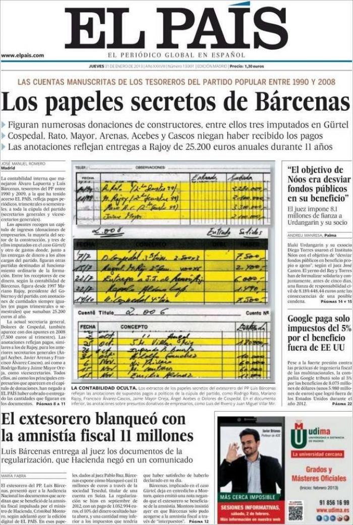 El PP maniobró para sacar el nombre de Rajoy del informe de la Gürtel, según Morocho