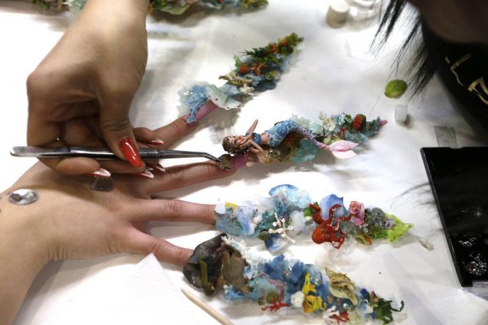 Nail Olympics: las uñas más extremas se encuentran en Roma (FOTOS)