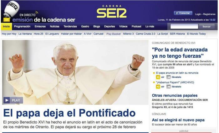 El papa lleva marcapasos y el Anillo del Pescador será destruido tras la renuncia