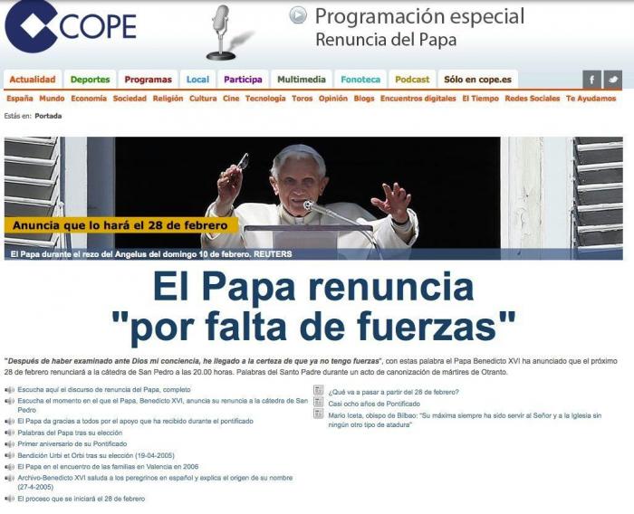 El papa lleva marcapasos y el Anillo del Pescador será destruido tras la renuncia