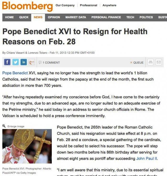 El papa lleva marcapasos y el Anillo del Pescador será destruido tras la renuncia