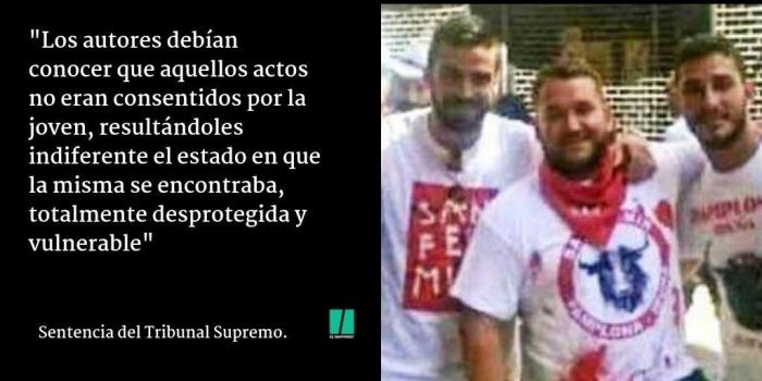 Se confirma la condena a más de 3 años de cárcel a los acusados de grabar la violación de 'la Manada'
