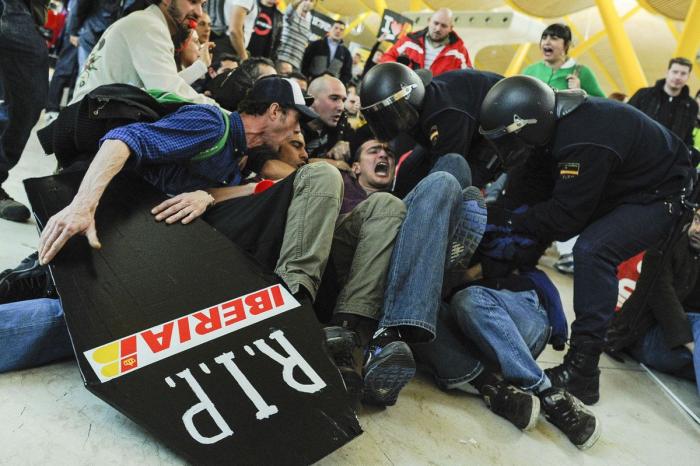 Principio de acuerdo para poner fin al conflicto por el ERE en Iberia