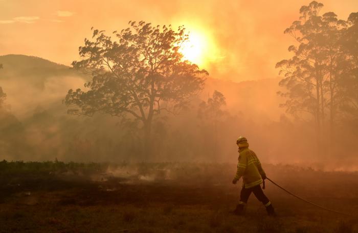 Más de 150 incendios forestales continúan activos en el este de Australia y se acercan a Sidney