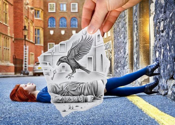 Lápiz vs fotografía: el juego visual de Ben Heine (FOTOS)