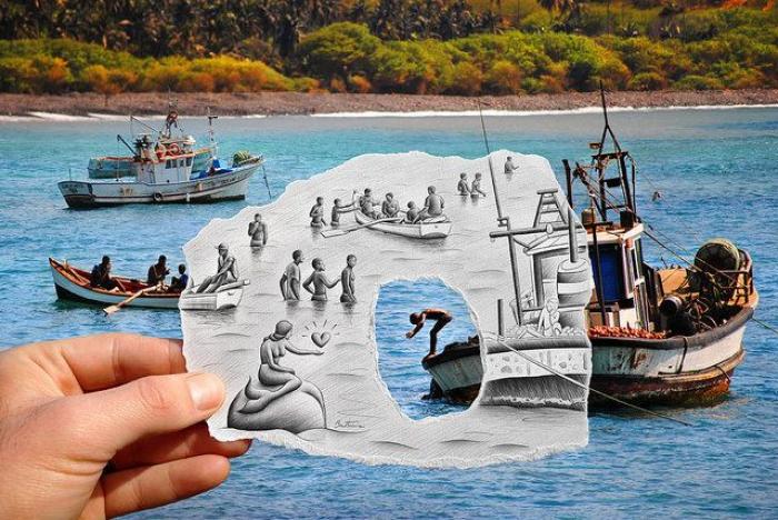 Lápiz vs fotografía: el juego visual de Ben Heine (FOTOS)