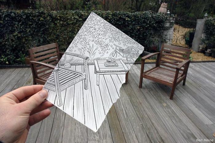 Lápiz vs fotografía: el juego visual de Ben Heine (FOTOS)