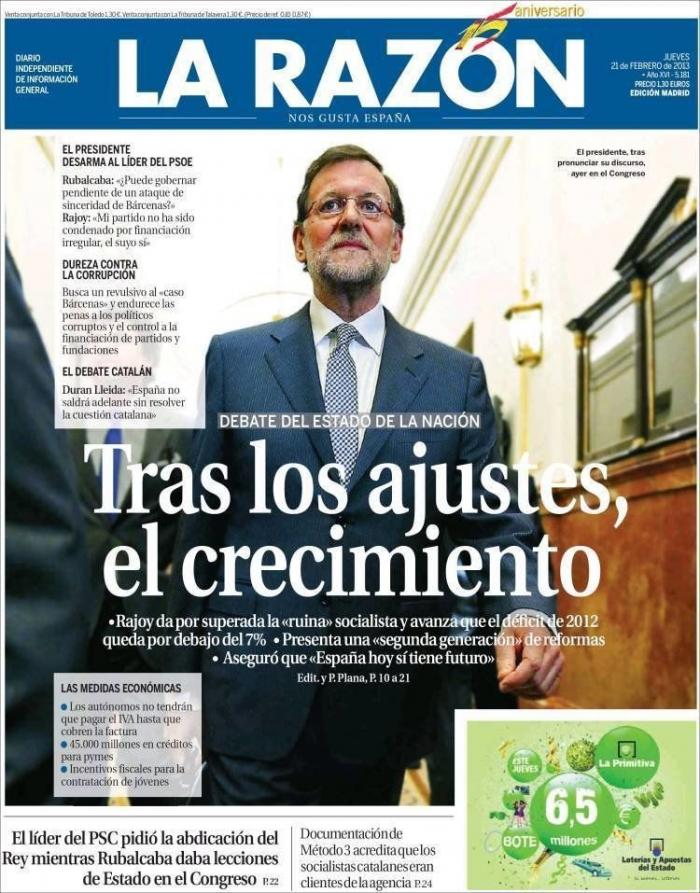 El CIS da la victoria en el debate del estado de la nación a Rajoy con 26,9 puntos de diferencia sobre Rubalcaba