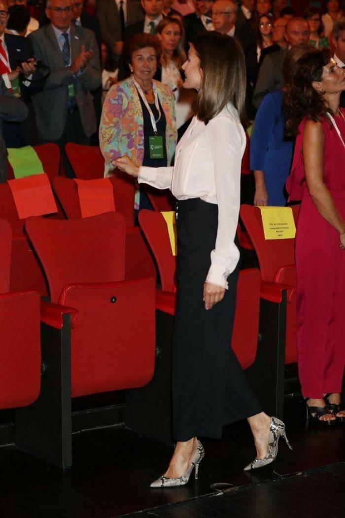 El guiño del vestido de Letizia en su visita a Marruecos