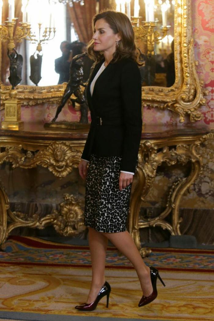 El guiño del vestido de Letizia en su visita a Marruecos