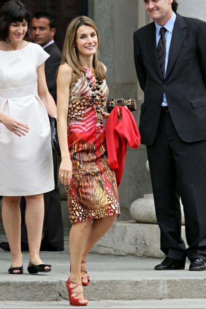 El guiño del vestido de Letizia en su visita a Marruecos