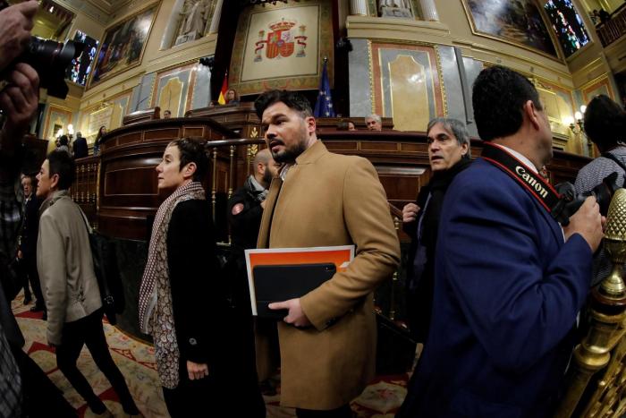La amenaza de Rufián: "Si no hay Mesa, no hay legislatura"