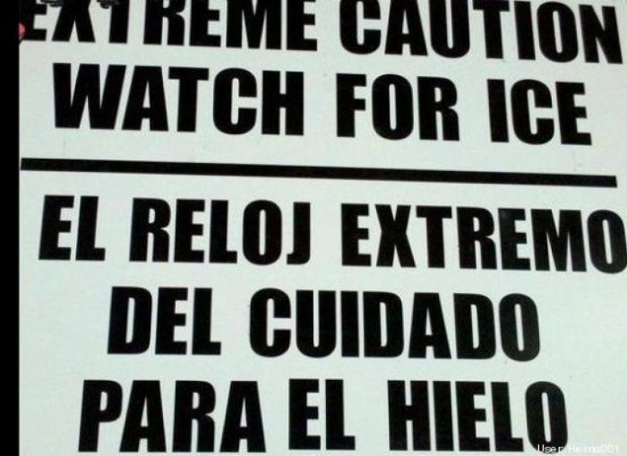 Las mejores peores traducciones entre el español y el inglés (FOTOS)