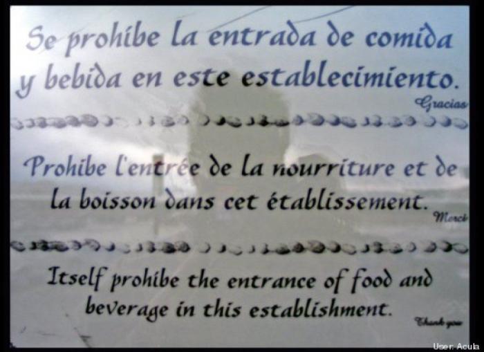 Las mejores peores traducciones entre el español y el inglés (FOTOS)