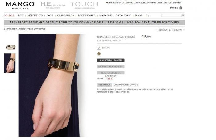 Mango vende "esclavas": polémica en Francia por la denominación de una línea de pulseras (FOTOS)