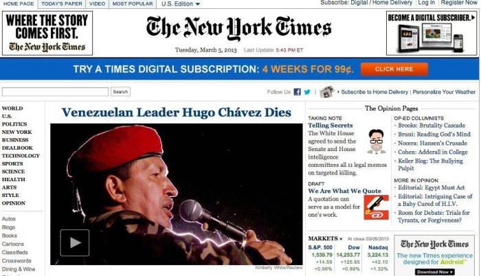 Muerte de Hugo Chávez: El presidente de Venezuela muere de cáncer