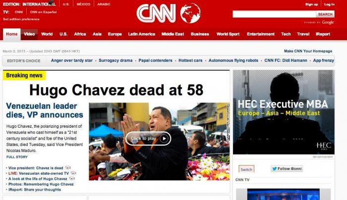 Muerte de Hugo Chávez: El presidente de Venezuela muere de cáncer