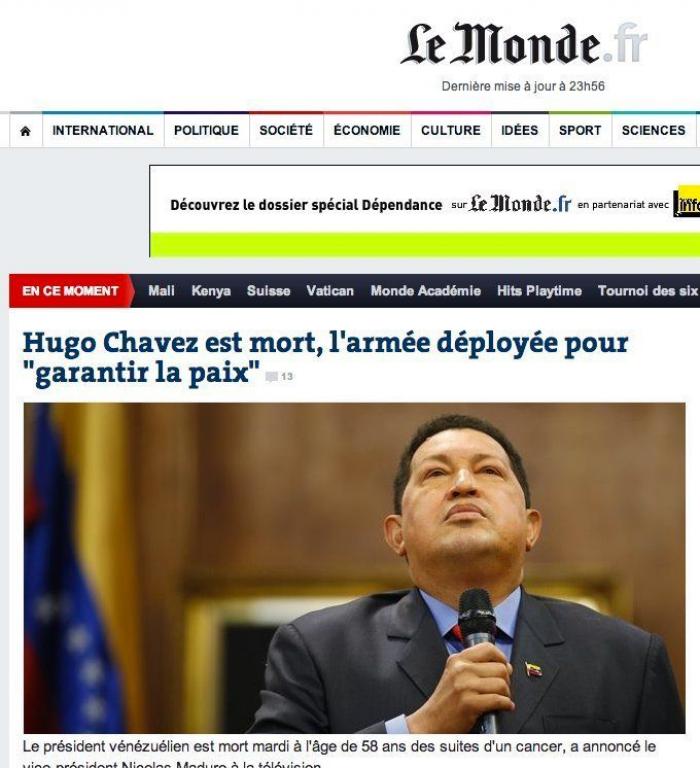 Muerte de Hugo Chávez: El presidente de Venezuela muere de cáncer