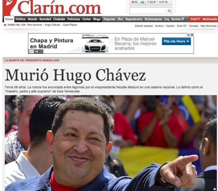 Muerte de Hugo Chávez: El presidente de Venezuela muere de cáncer