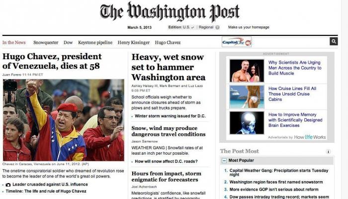 Muerte de Hugo Chávez: El presidente de Venezuela muere de cáncer