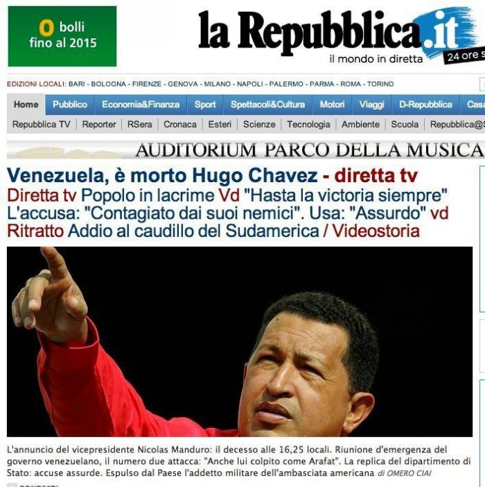 Muerte de Hugo Chávez: El presidente de Venezuela muere de cáncer