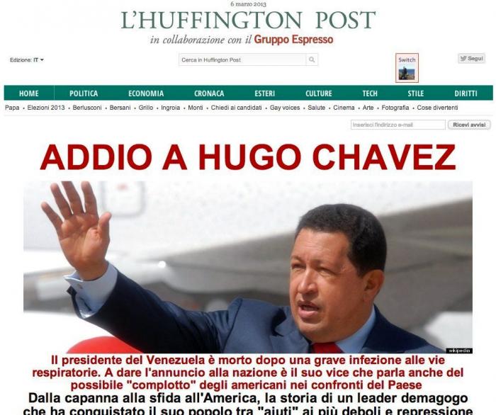 Muerte de Hugo Chávez: El presidente de Venezuela muere de cáncer