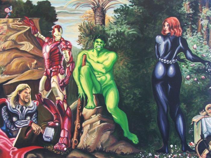 "Alf devorando a su gato" y otras reinterpretaciones muy pop de lienzos clásicos (FOTOS)