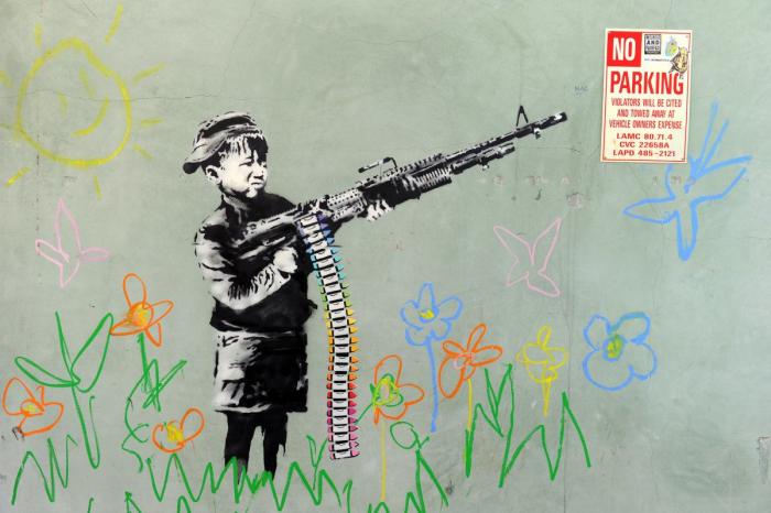 El mural navideño de Banksy que remueve conciencias sobre las personas sin hogar