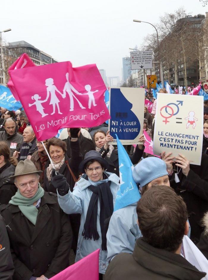 Decenas de miles de personas, contra el matrimonio gay en París: "Papá, mamá y los hijos ¡Es natural!" (FOTOS)