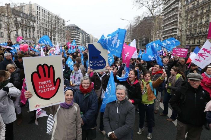 Decenas de miles de personas, contra el matrimonio gay en París: "Papá, mamá y los hijos ¡Es natural!" (FOTOS)