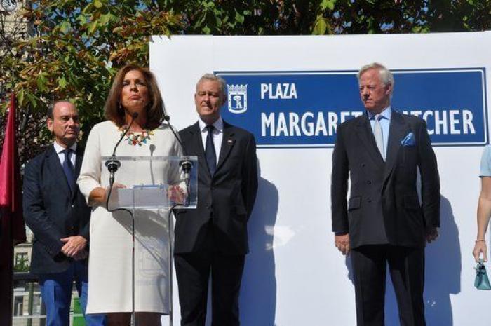 Madrid inaugura la primera plaza dedicada a Margaret Thatcher fuera del Reino Unido