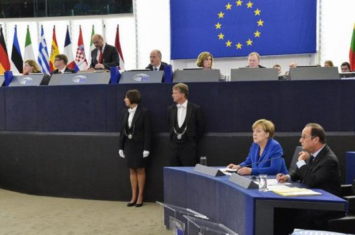 El día que Felipe VI, Hollande y Merkel visitaron Estrasburgo