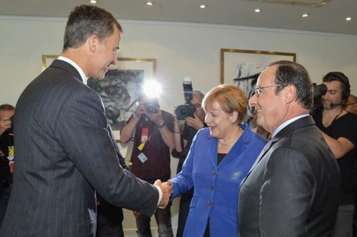 El día que Felipe VI, Hollande y Merkel visitaron Estrasburgo