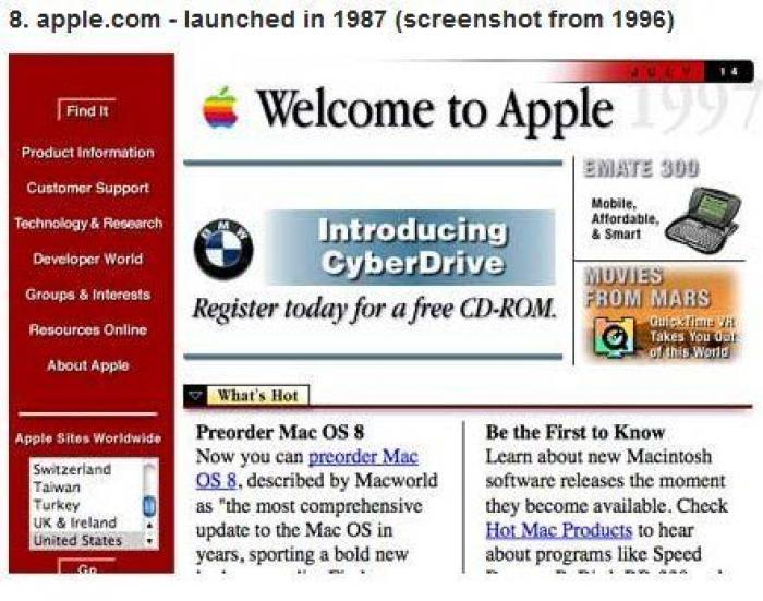 Internet 'vintage': los primeros diseños de YouTube, Facebook, Google, IMDB... (FOTOS)
