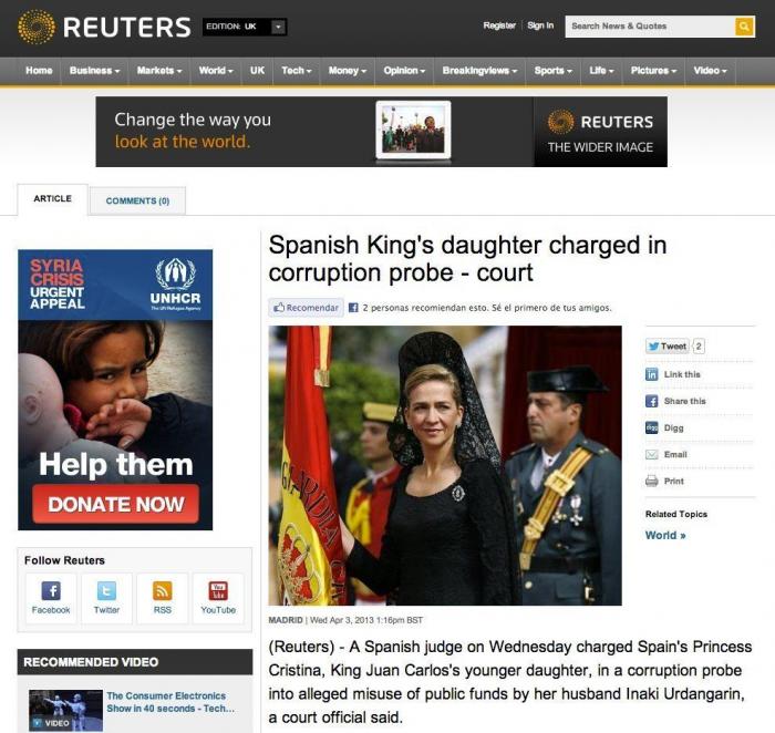 La esposa de Diego Torres, Ana María Tejeiro Losada, exige que la 'desimputen' en el caso Nóos como a la infanta Cristina