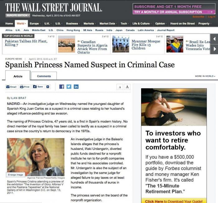 La esposa de Diego Torres, Ana María Tejeiro Losada, exige que la 'desimputen' en el caso Nóos como a la infanta Cristina