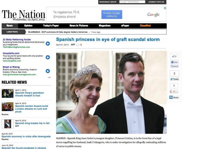 La esposa de Diego Torres, Ana María Tejeiro Losada, exige que la 'desimputen' en el caso Nóos como a la infanta Cristina