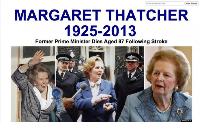 Muere Margaret Thatcher: la derecha sin contemplaciones pierde a su referente