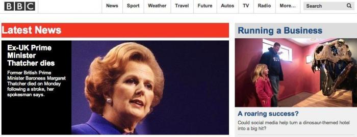 Muere Margaret Thatcher: la derecha sin contemplaciones pierde a su referente