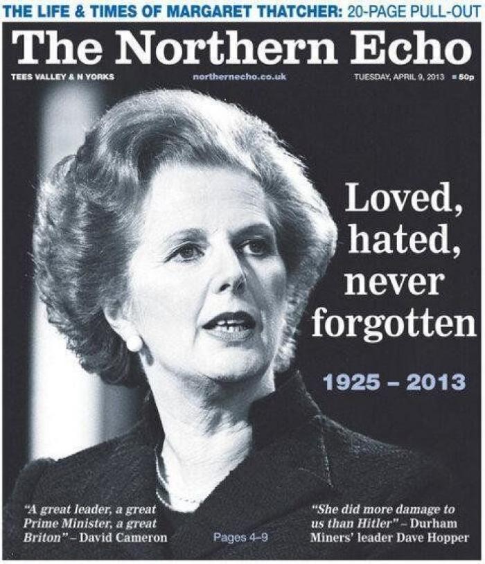 Muerte de Margaret Thatcher: las portadas británicas (FOTOS)
