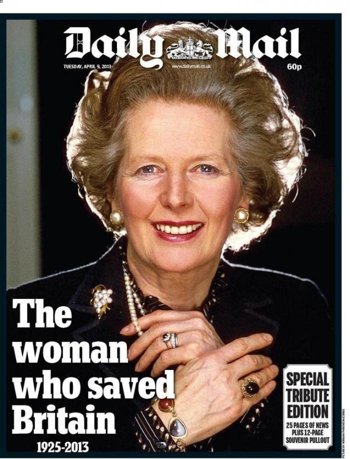 Muerte de Margaret Thatcher: las portadas británicas (FOTOS)