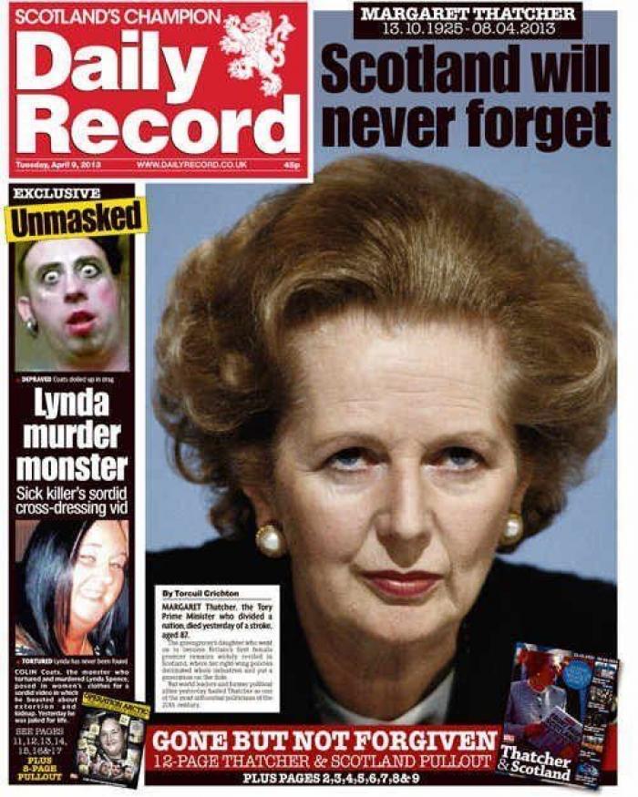 Muerte de Margaret Thatcher: las portadas británicas (FOTOS)