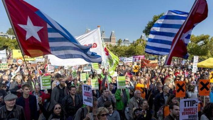 Centroeuropa se echa a la calle contra el TTIP (FOTOS)