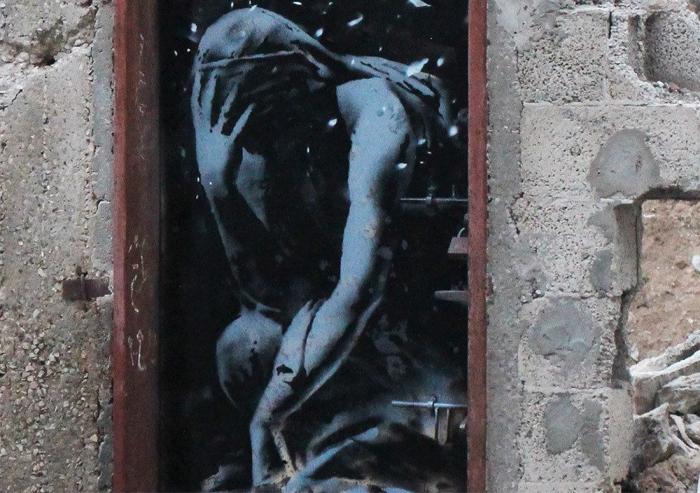 Un palestino vende, "engañado", una obra de Banksy por 162 euros