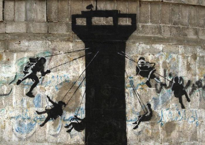Un palestino vende, "engañado", una obra de Banksy por 162 euros